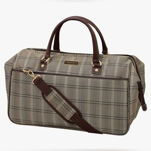 LONDON FOG Brentwood II 20" Wide Mouth Duffle, Cappuccino, Carry Inch